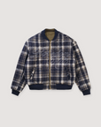Boredom Kills Reversible Bomber Jacket Plaid / Olive