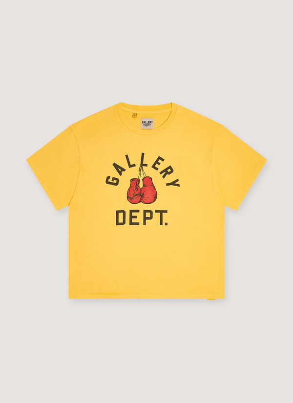 Gallery Dept. Boxing Merch Tee Gold Boxing Merch Tee Gold - Authenticated T-shirts | Pieces Los Angeles