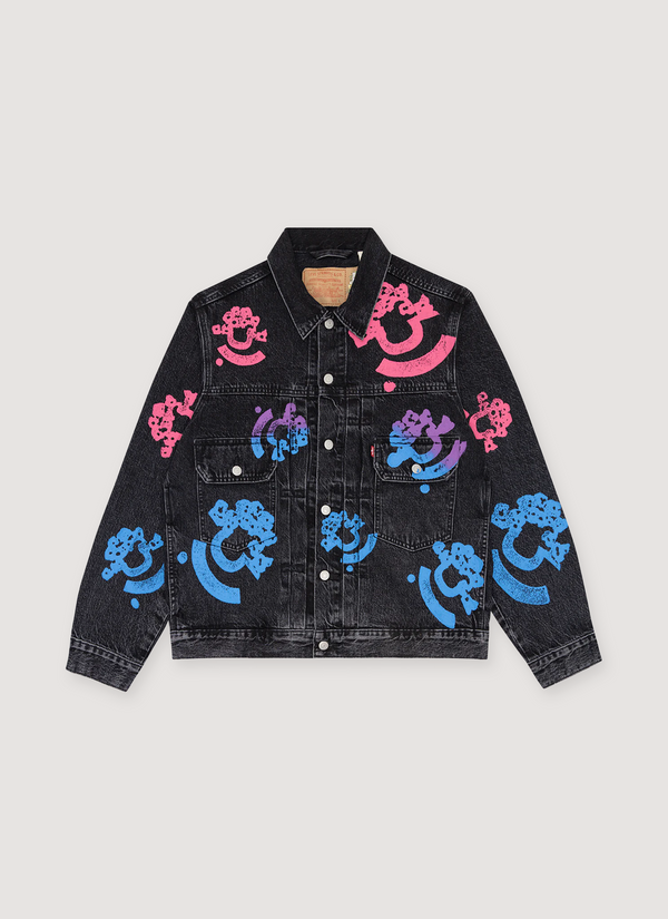 Denim Tears Bstroy Type-2 Denim Jacket Washed Black Bstroy Type-2 Denim Jacket Washed Black - Authenticated Jackets | Pieces Los Angeles