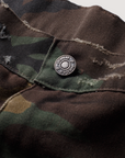 Pieces Back Pleat Shorts Dirty Camo