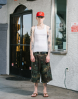 Pieces Back Pleat Shorts Dirty Camo