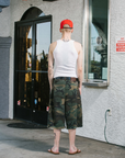 Pieces Back Pleat Shorts Dirty Camo