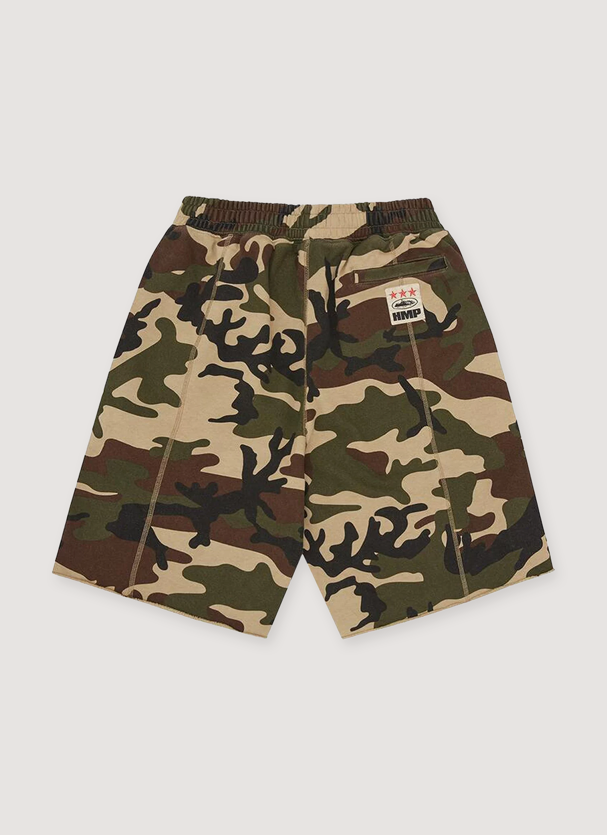 Corteiz HMP Raw Hem Shorts Camo