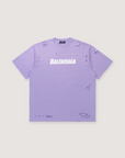 Balenciaga Caps Destroyed Tee Purple