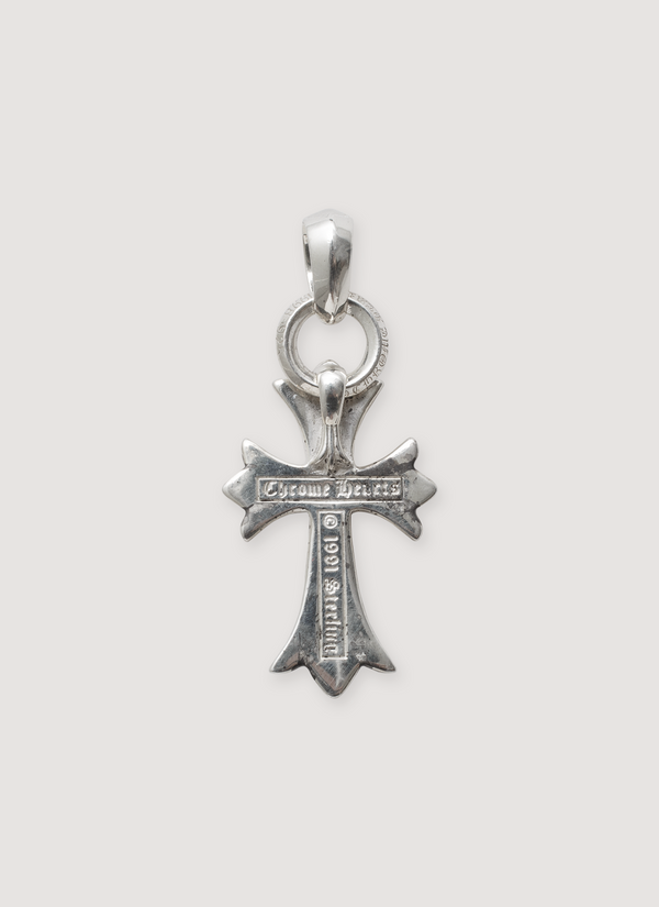 Chrome Hearts Diamond Cross Pendant with Bale Silver alternate view - Shop at Pieces Los Angeles