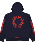 Chrome Hearts Horseshoe Sweatshirt Navy Red