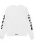 Chrome Hearts Neck Logo Longsleeve White Black