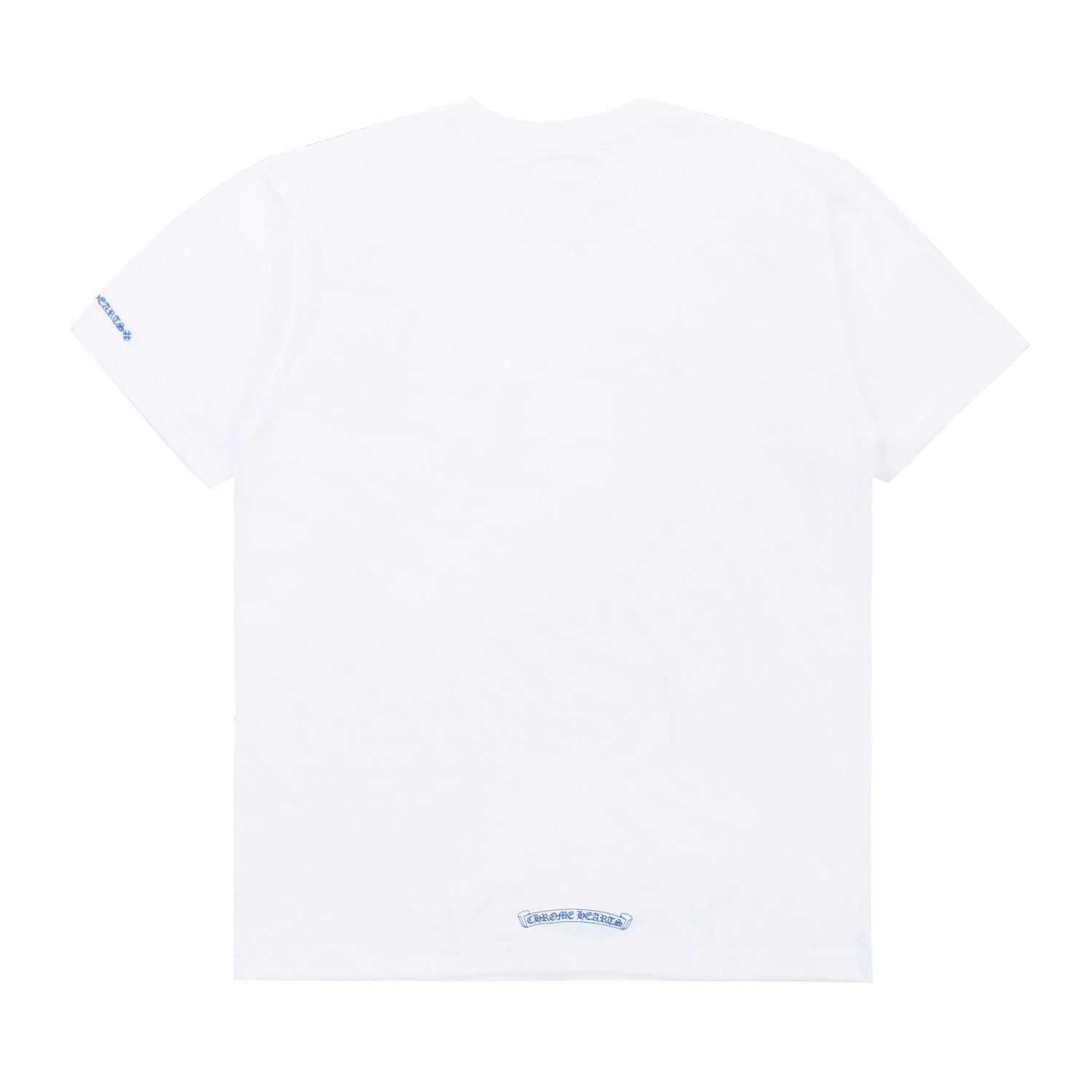 Chrome Hearts Neck Logo Tee White Blue – PIECES