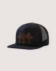 Chrome Hearts Camo Patch Cemetery Trucker Hat Black