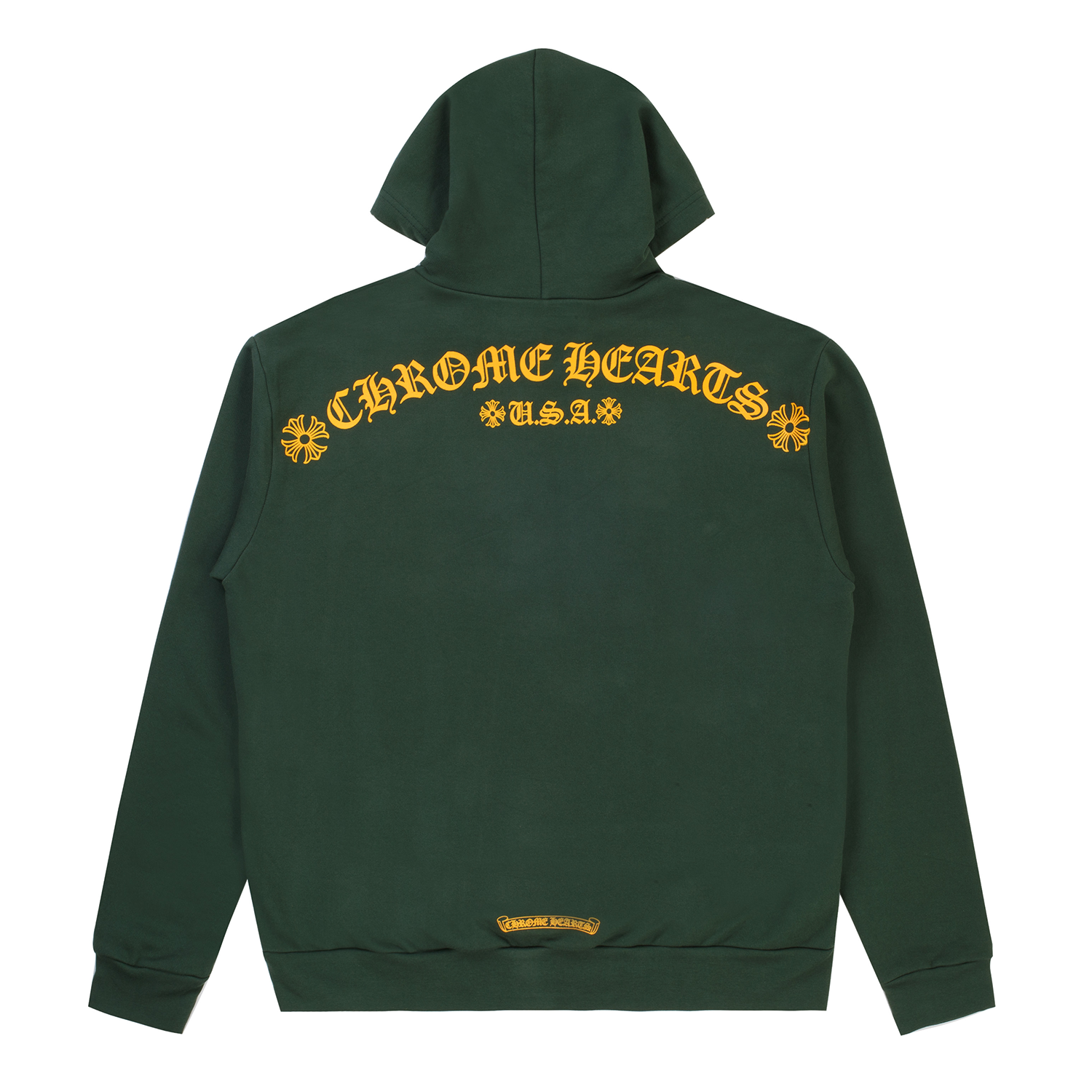 ◆CHROME HEARTS◆Tバー スウェットパーカー グリーン/ゴールド Chrome Hearts T Bar Sweatshirt Green Gold – PIECES