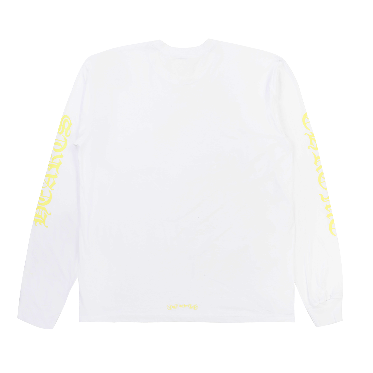 Chrome Hearts Neck Logo Longsleeve White Yellow – PIECES
