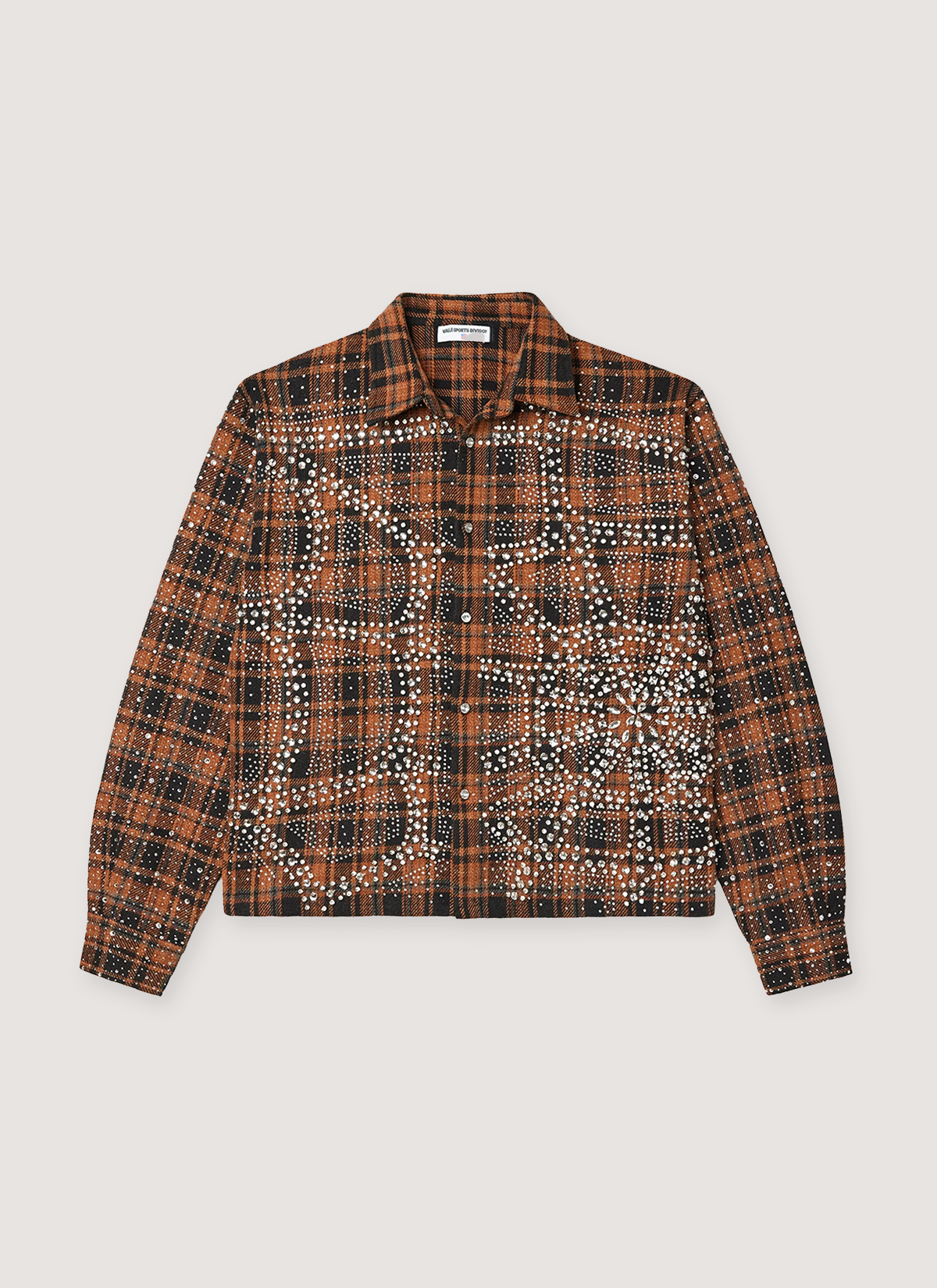 vale forever ストーン装飾 チェック柄ネルシャツ 長袖 Vale Forever Chainsaw Flannel Orange Black – PIECES