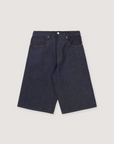 Basketcase Gallery Breacher Denim Shorts Indigo Cheetah