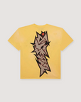 Hellstar Crack Logo Tee Yellow