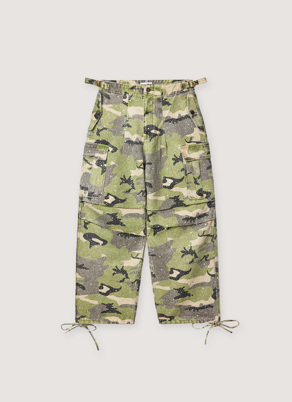 Vale Forever Crystal Cargos Camo Crystal Cargos Camo - Authenticated Trousers | Pieces Los Angeles