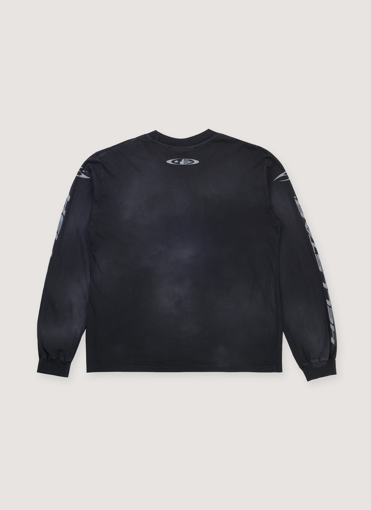 Hellstar Cursive Logo Longsleeve Vintage Black