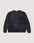 Hellstar Cursive Logo Longsleeve Vintage Black