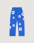 Denim Tears Cotton Wreath Open Hem Sweatpants Blue