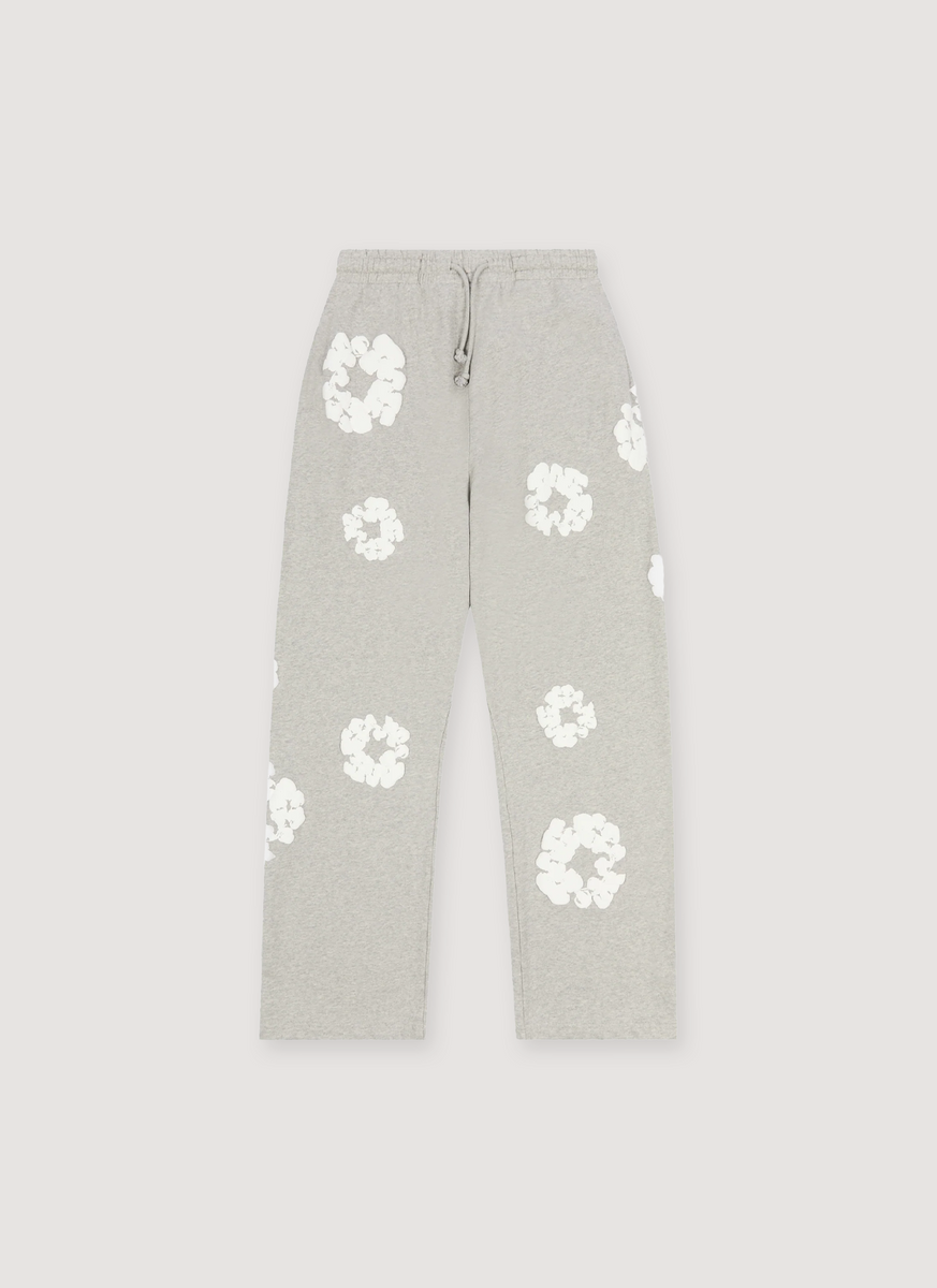 Denim Tears Cotton Wreath Open Hem Sweatpants Grey – PIECES