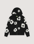 Denim Tears Cotton Wreath Zip Up Sweatshirt Black