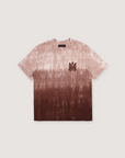 Amiri MA Logo Dip Dye Tee Brown