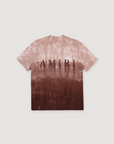 Amiri MA Logo Dip Dye Tee Brown