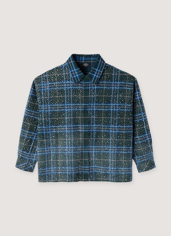 HMDD Disco Flannel Blue Green Disco Flannel Blue Green - Authenticated Shirts | Pieces Los Angeles