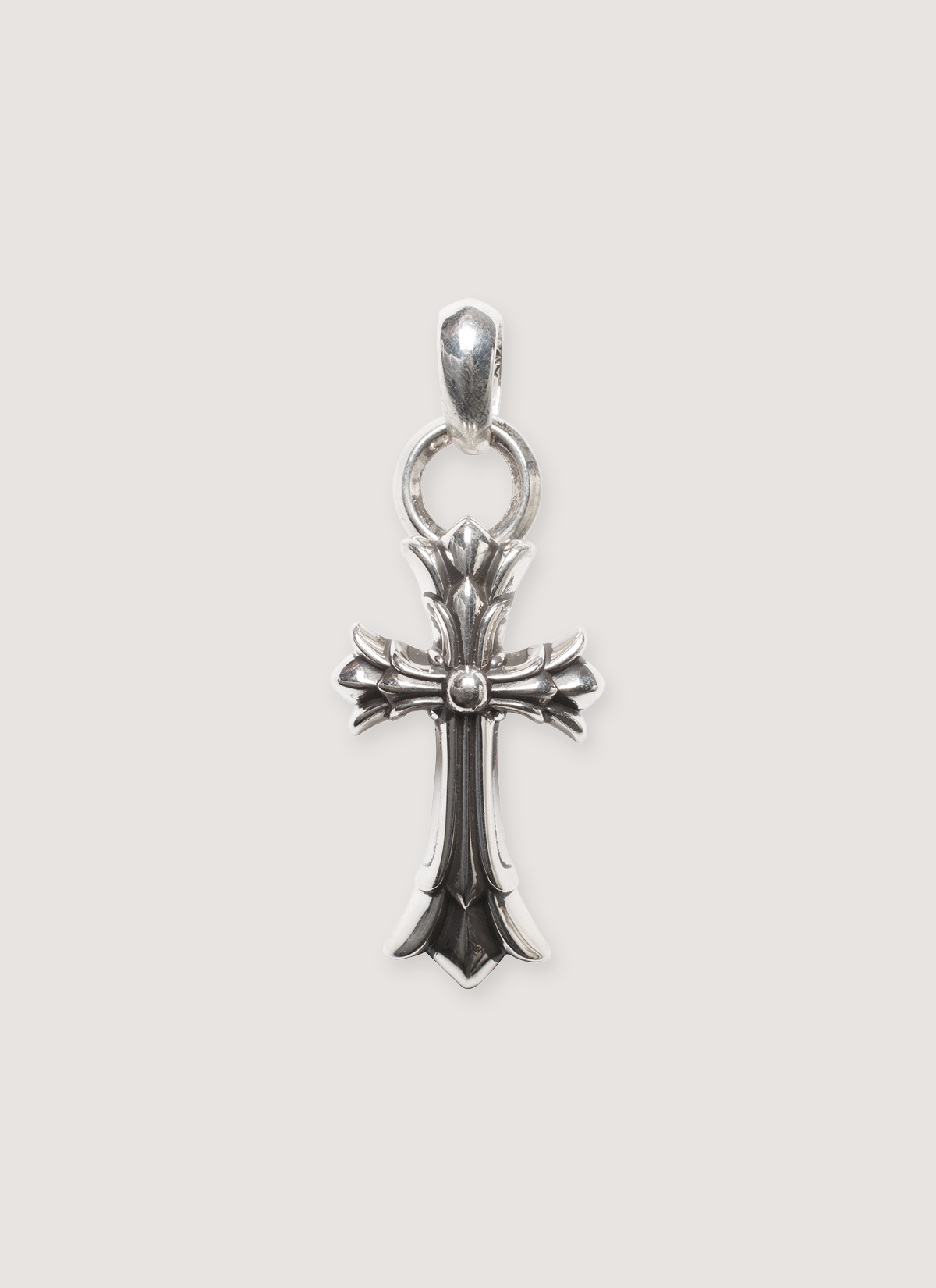Large Double Cross With Bale Pendant Silver – PIECES