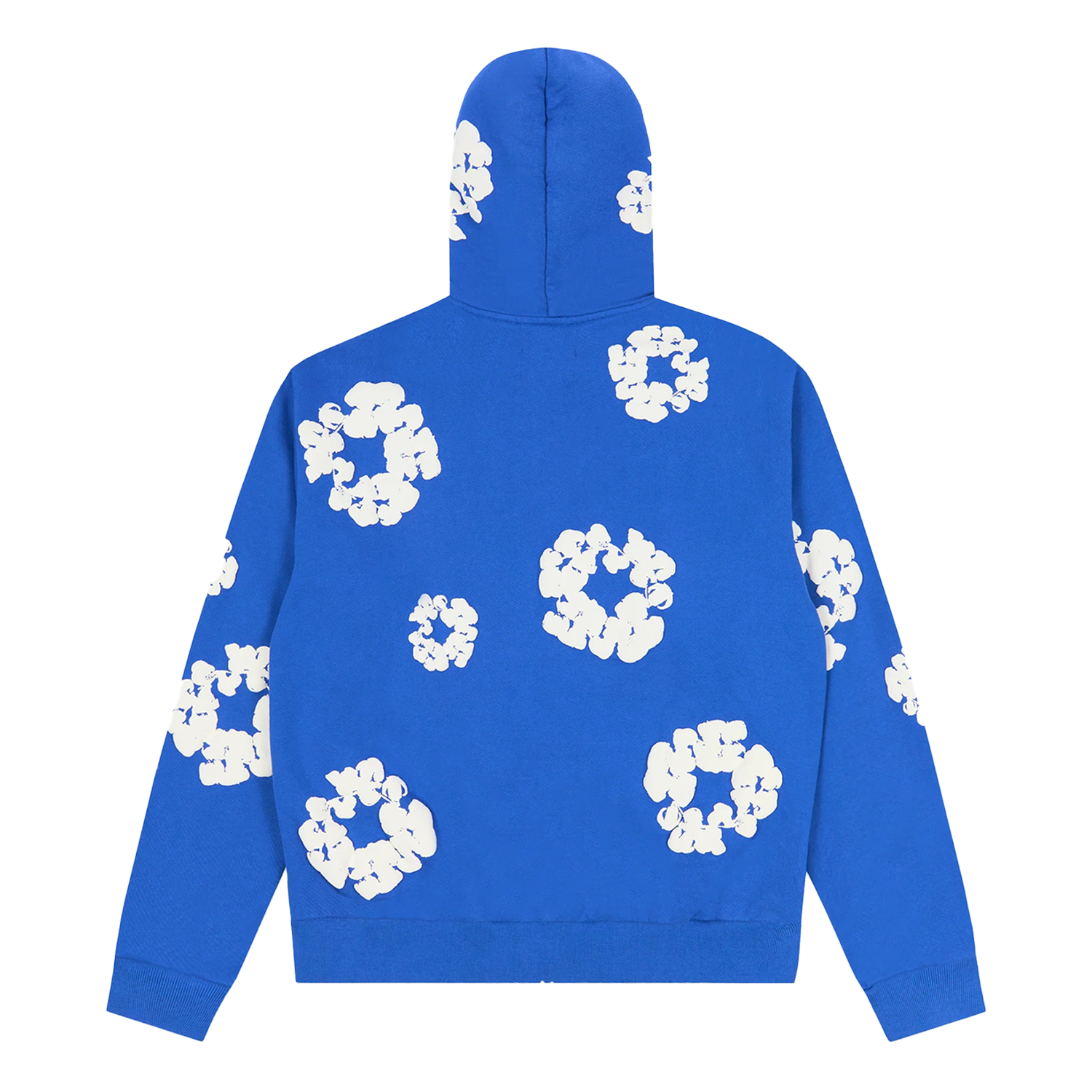 Denim Tears Cotton Wreath Zip Up Sweatshirt Blue – PIECES