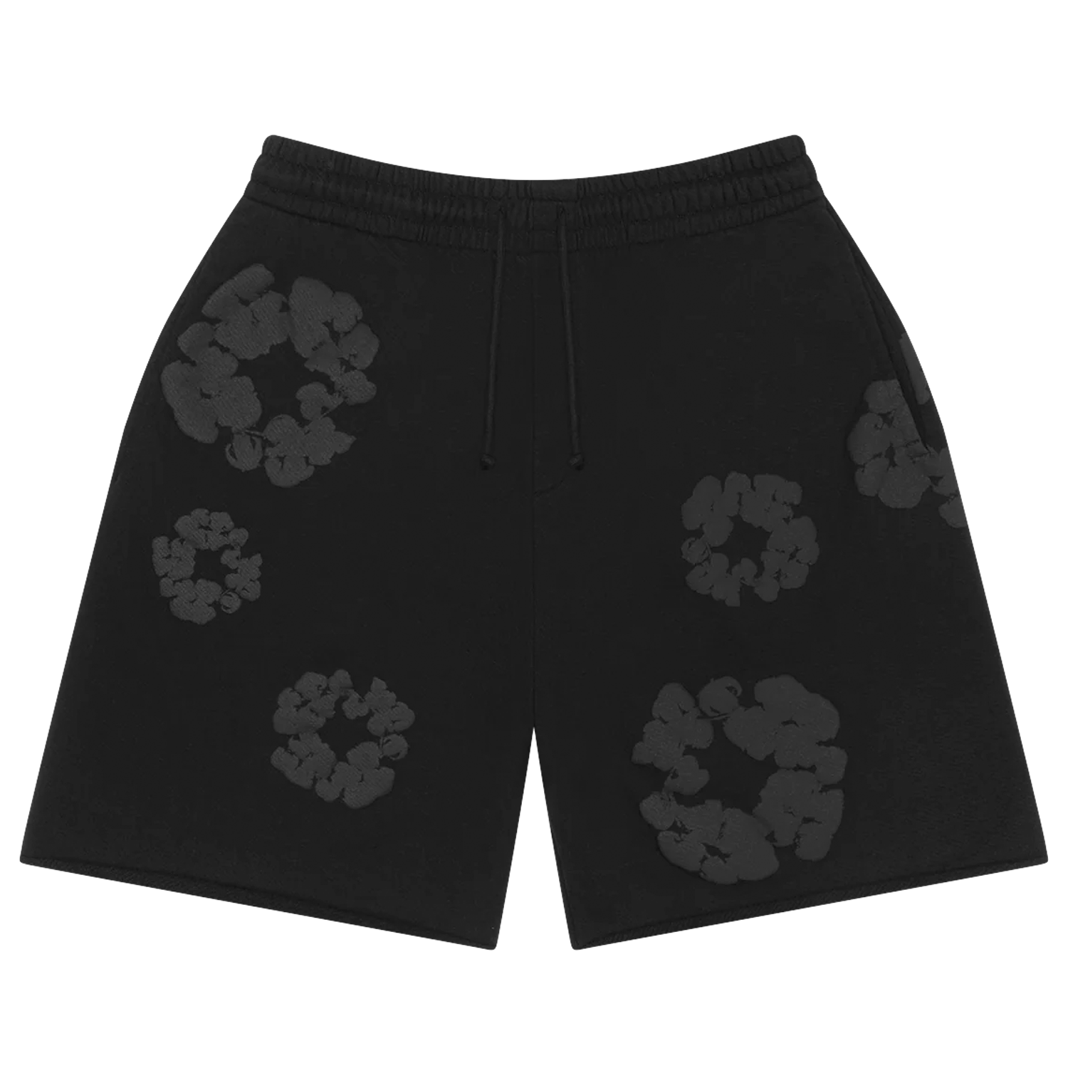 Denim Tears Mono Wreath Sweatshorts Black – PIECES