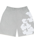 Denim Tears Biggie Cotton Wreath Sweatshorts Heather Grey