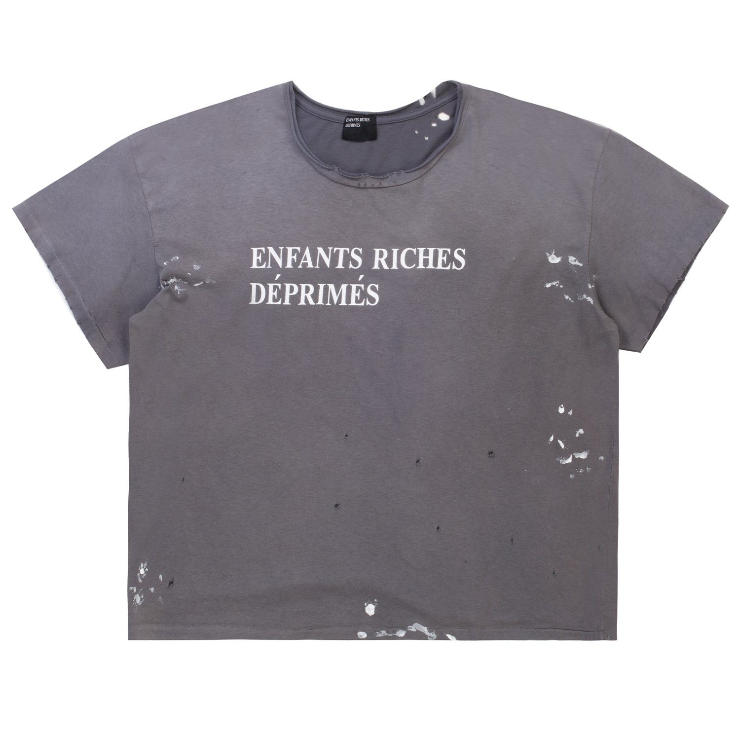 ENFANTS RICHES DÉPRIMÉS erd ブラックTシャツ Enfants Riches Déprimés Classic Logo Tee Damaged Black – PIECES