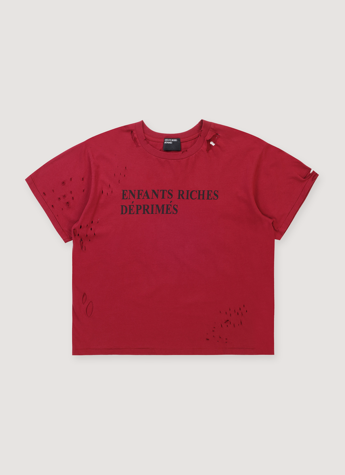 Enfants Riches Déprimés Classic Logo Tee Damaged Red – PIECES