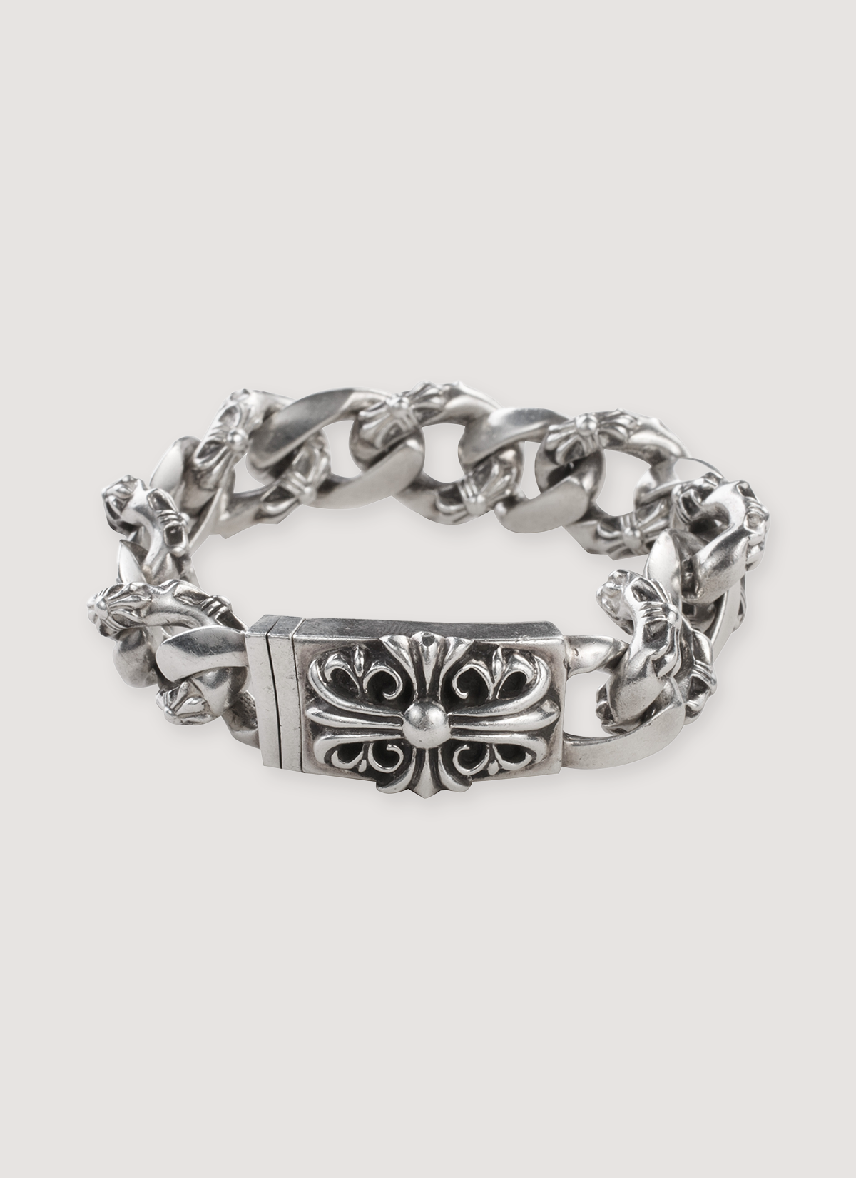 Chrome Hearts Fancy Link Bracelet Silver (Pre-Owned) – PIECES