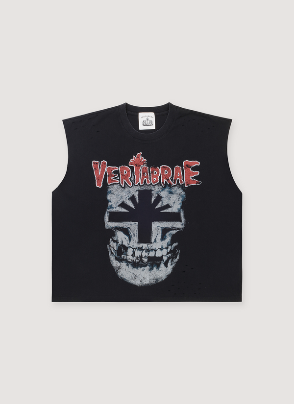 Vertabrae Fever Cut Off Black Fever Cut Off Black - Authenticated Sleeveless | Pieces Los Angeles