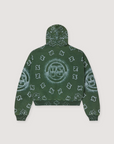 Vale Forever Flag Zip Up Sweatshirt Green