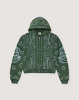 Vale Forever Flag Zip Up Sweatshirt Green
