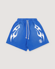 Hellstar Flame Shorts Blue