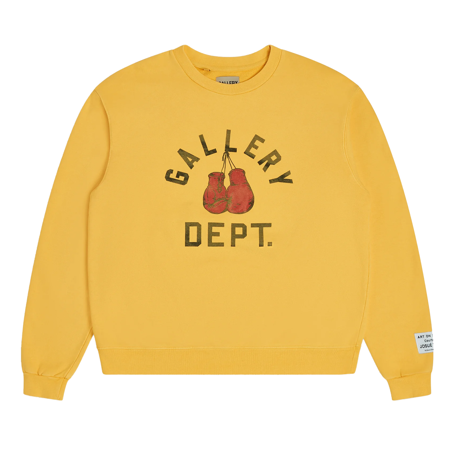 Gallery Dept. Boxing Merch Crewneck Yellow