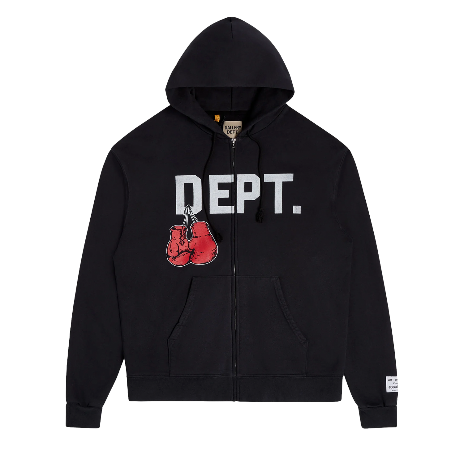 Gallery Dept. Boxing Merch Zip Up Sweatshirt Black