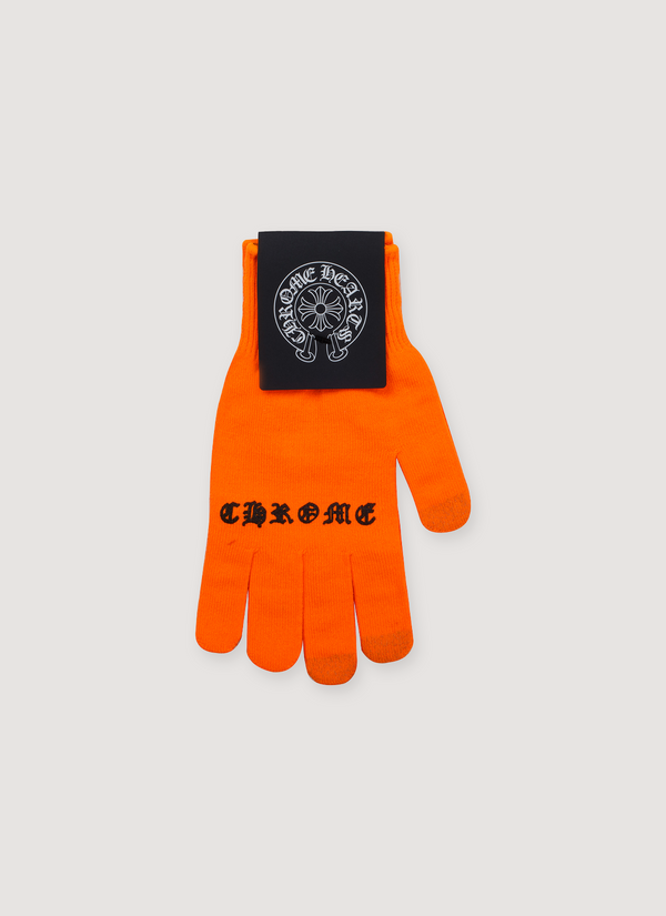 Chrome Hearts Checkmate Work Gloves Neon Orange Checkmate Work Gloves Neon Orange - Authenticated Gloves | Pieces Los Angeles