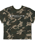 Project G/R x Mastermind MMJ Two Faced Outseam Tee Camo Black