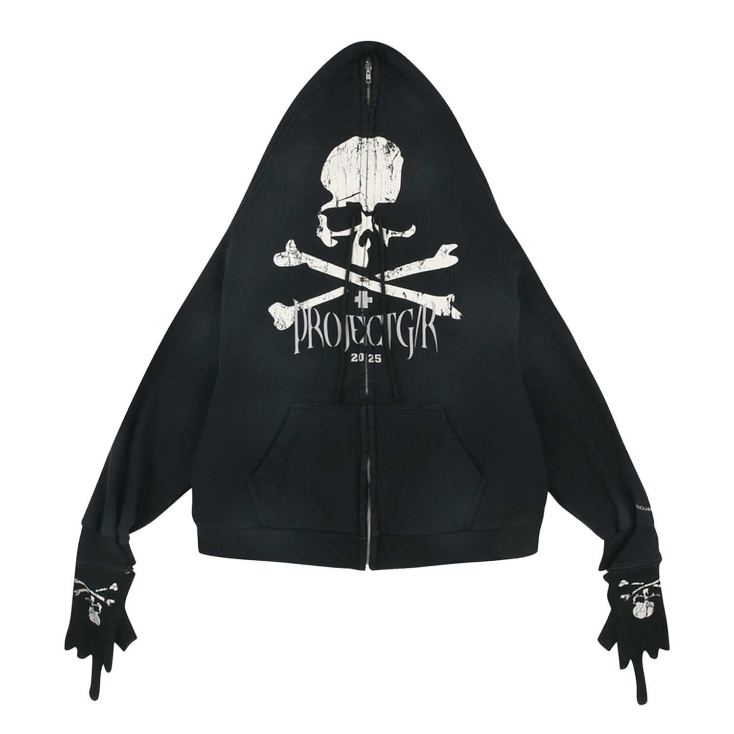 PROJECT G/R mastermind ブラック フルジップフーディ Project G/R x Mastermind MMJ Zygon Hooded Sweatshirt Black