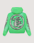 Hellstar Grafitti Zip Up Sweatshirt Green