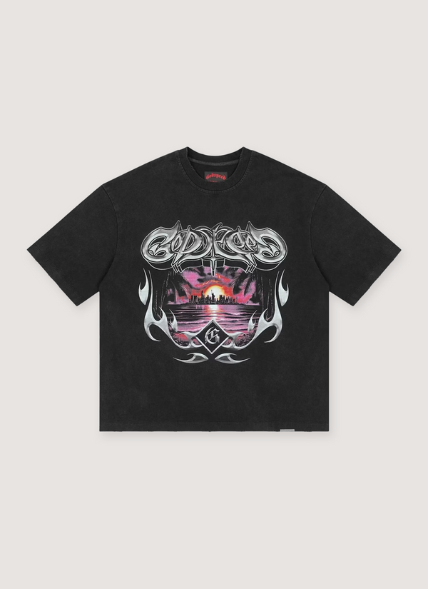 Godspeed New York Liberty Sunset Tee Black Liberty Sunset Tee Black - Authenticated T-shirts | Pieces Los Angeles