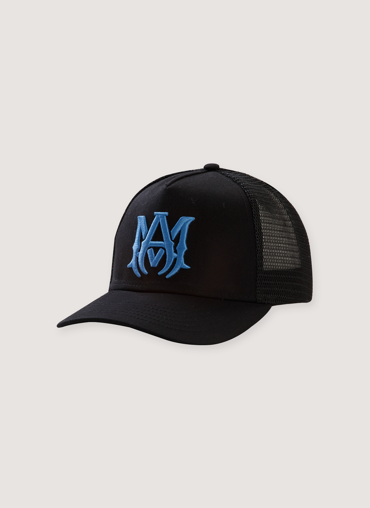Amiri MA Trucker Hat Black Baby Blue – PIECES Amiri MA Trucker Hat Black Baby Blue – PIECES