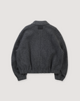 Helmut Lang Shell Bomber Grey Melange Black