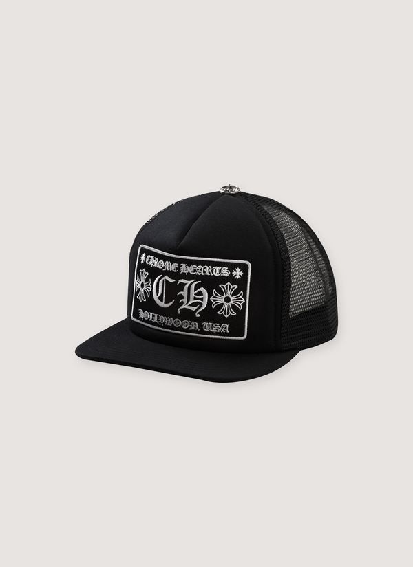 Chrome Hearts Hollywood Trucker Hat Black Hollywood Trucker Hat Black - Authenticated Hats | Pieces Los Angeles