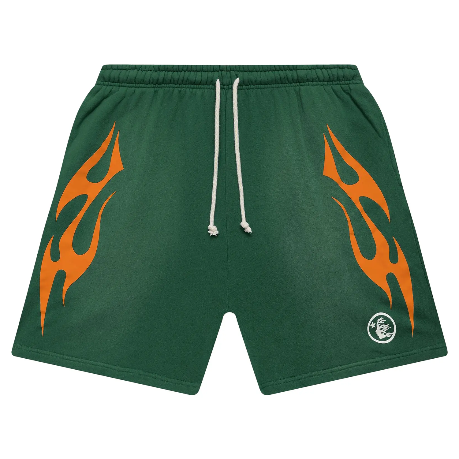 パンツ Tenderperson Flame pattern shorts green Hellstar Flame Shorts Green Orange – PIECES
