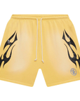 Hellstar Flame Shorts Yellow